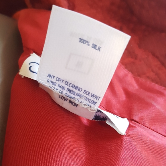 $6,400 OSCAR DE LA RENTA EXCLUS RED SILK BROCADE RUNWAY GOWN 6 - Picture 12 of 15